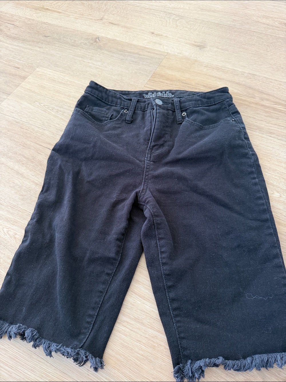 are Wild Fable High-Rise Bermuda Denim Shorts - Picture 2 of 4